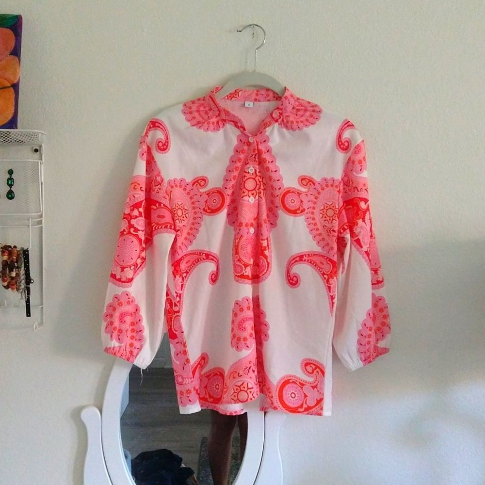 Paisley Print Blouse size Small
